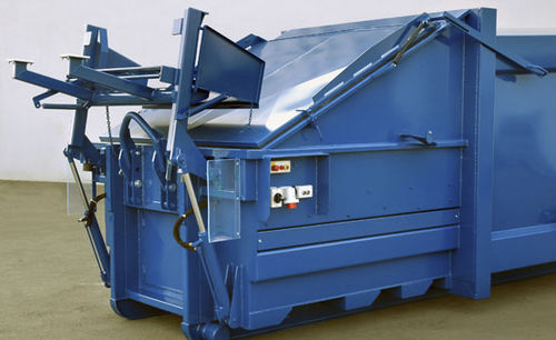 Compactador de basura de madera - Höcker Polytechnik - vidrio / cartón / con papel separador
