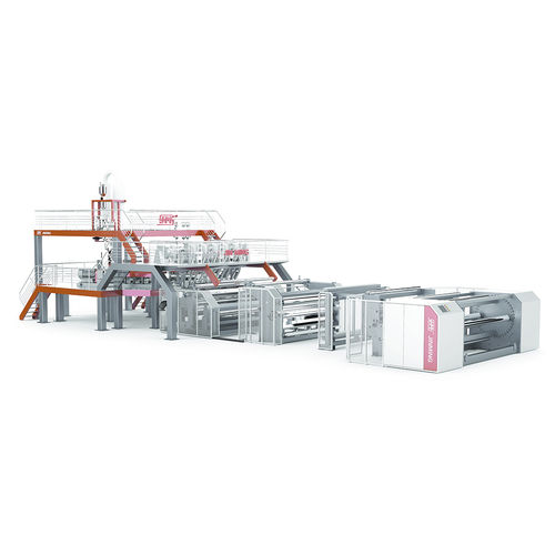 Línea de extrusión multicapas - M3L-3500 - Jinming Machinery (Guangdong) Co., Ltd. - de película plana / para CPP