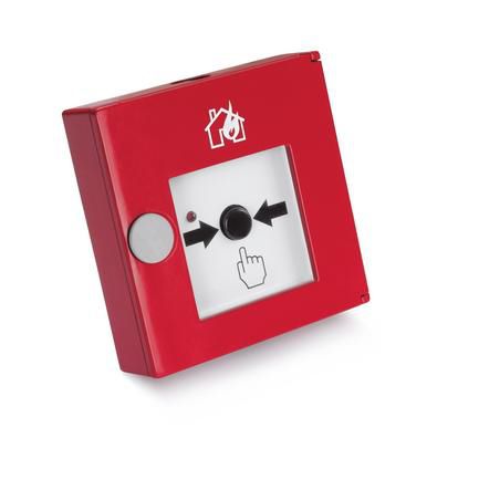 Pulsador de alarma manual: botón pulsador - CT 3000 PBD-ALU-B - detectomat GmbH
