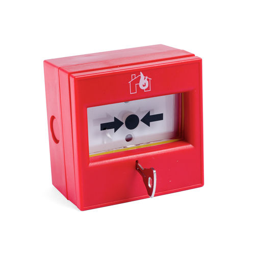Pulsador de alarma manual de alarma de incendio - PL 3300 MCP - detectomat GmbH - inalámbrico