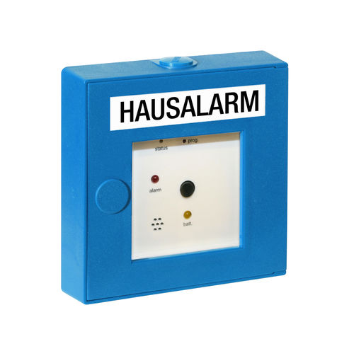 Pulsador de alarma manual direccionable - PL 3300 PBD-ABS-B - detectomat GmbH - inalámbrico / de alarma de incendio