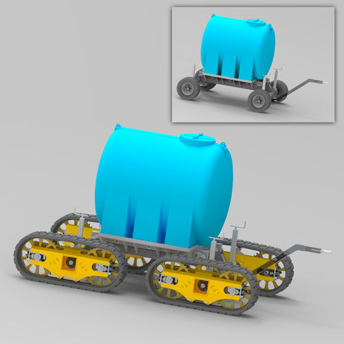 Chasis para maquinaria de construcción remolcable - Gemmo Group s.r.l. - de orugas