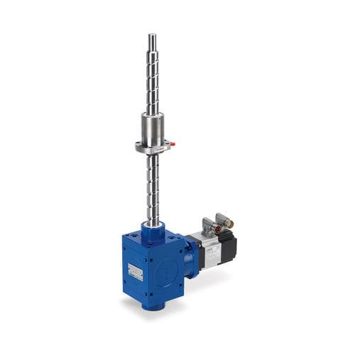 Gato de husillo de husillo de bolas - HS Series - Linearmech Srl - con engranaje cónico / tuerca de seguridad / de cubo