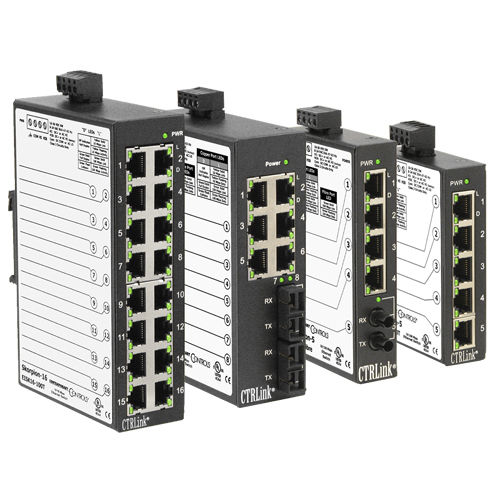 Conmutador Ethernet no administrable - EISK Skorpion series - Contemporary Controls GmbH - 16 puertos / en riel DIN / compacto