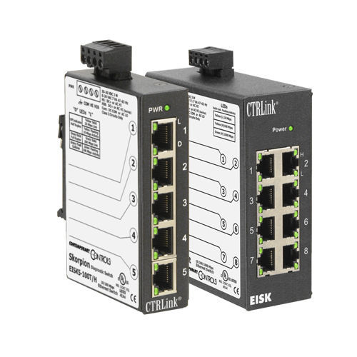 Conmutador Ethernet no administrable - EISK5 series  - Contemporary Controls GmbH - 8 puertos / gigabit / en riel DIN