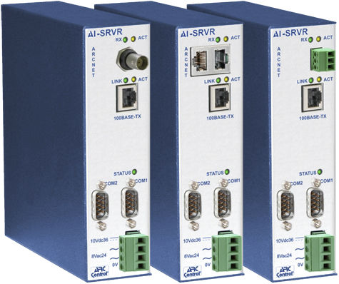 Servidor de red - AI-SRVR series - Contemporary Controls GmbH - en riel DIN / Ethernet
