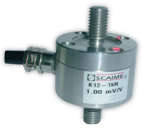 Celda de carga de tracción compresión - K12 - SCAIME - en línea / de dimensiones reducidas / de acero inoxidable