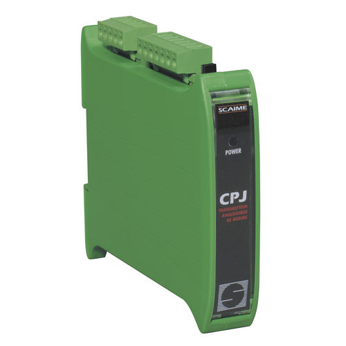 Acondicionador de señal para galga extensiométrica - CPJ, CPJ2S - SCAIME - analógico / 4-20 mA / en riel DIN