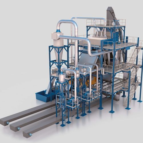 Criba de proceso - ClassiCleaner+ - Dieffenbacher - para la industria de la madera / estacionaria / para pellets