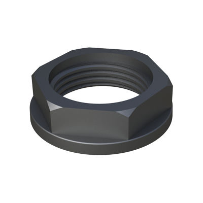 Tuerca hexagonal - PRTU - ISC PLASTIC PARTS - con collar / de botón / de nailon
