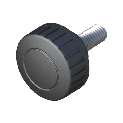 Rosca moleteada - LHRB - ISC PLASTIC PARTS - redonda / de poliamida / de acero