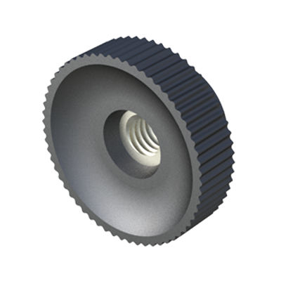 Rosca moleteada - LHME - ISC PLASTIC PARTS - redonda / de poliamida / de acero