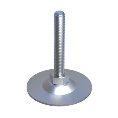 Pie de máquina - LHVB - ISC PLASTIC PARTS - de acero zincado / reglable / para cargas pesadas