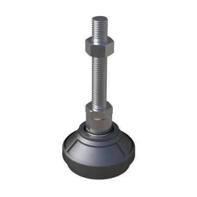 Pie de máquina - JTPW - ISC PLASTIC PARTS - de poliamida / reglable / para cargas pesadas