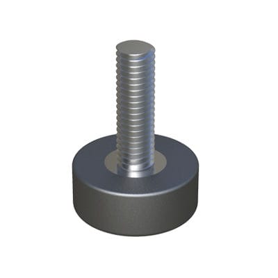 Pie de máquina - AKAAK - ISC PLASTIC PARTS - de acero zincado / de polipropileno / reglable