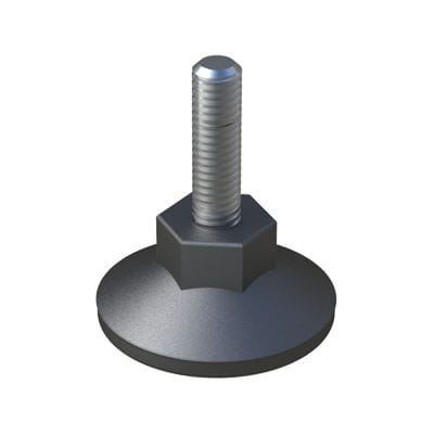 Pie de máquina - LHVFB - ISC PLASTIC PARTS - de acero zincado / de poliamida / de nailon
