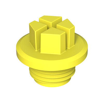 Tapón hexagonal - DT - ISC PLASTIC PARTS - roscado / de plástico / de estanqueidad