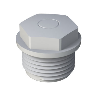 Tapón hexagonal - PRTH - ISC PLASTIC PARTS - roscado / de polietileno de baja densidad (PEBD)