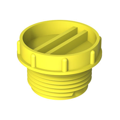 Tapón redondo - PTG - ISC PLASTIC PARTS - roscado / de polietileno de baja densidad (PEBD) / de protección