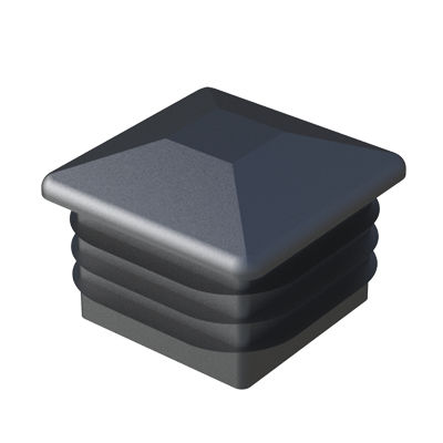 Tapón cuadrado - LES - ISC PLASTIC PARTS - rectangular / aletado / macho