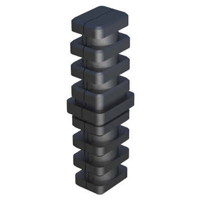Conexión de tubo cuadrado - SAIAA - ISC PLASTIC PARTS - de acero