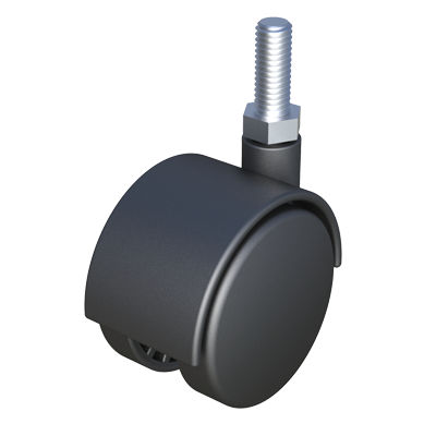 Ruedecilla fija - RSIR - ISC PLASTIC PARTS - con varilla roscada / de polipropileno