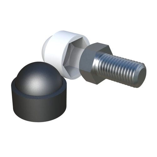Capuchón roscado - LBK  - ISC PLASTIC PARTS - hexagonal / de polietileno de baja densidad (PEBD) / de protección