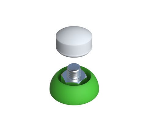 Tapón de seguridad - IAE - ISC PLASTIC PARTS - redondo / a presión / de PP