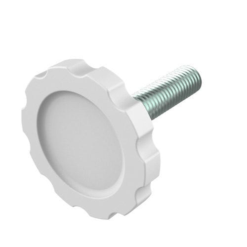 Rosca moleteada - YAI - ISC PLASTIC PARTS - redonda / de nailon / de acero inoxidable