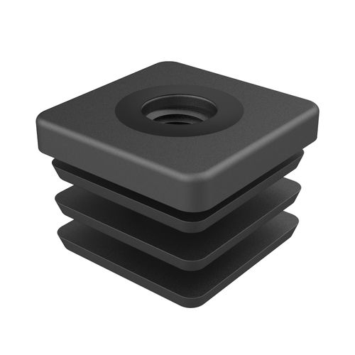 Inserto roscado - VER  - ISC PLASTIC PARTS - de poliamida / cuadrado / para extremos de tubos cuadrados