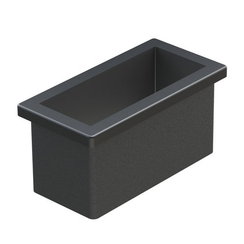 Inserto roscado - LFM  - ISC PLASTIC PARTS - de polietileno / de polietileno de baja densidad (PEBD) / rectangular