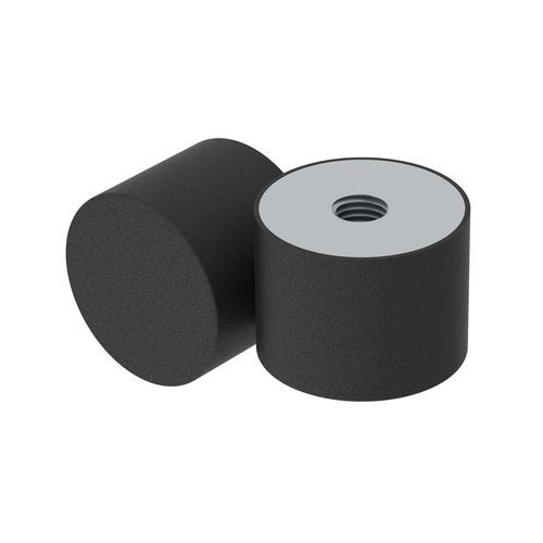 Soporte antivibratorio cilíndrico - LSDE - ISC PLASTIC PARTS - de acero galvanizado / de elastómero / de acero inoxidable