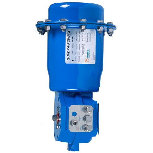 Actuador para válvula neumático - Quadra-Powr X series  - Metso Automation - tipo cuarto de vuelta / de membrana / de doble efecto