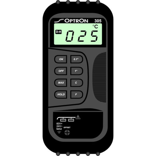 Termómetro de termopar - A305 - Optron - digital / °C / K