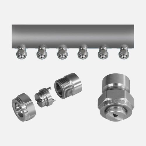 Boquilla de pulverización - 6F series - Lechler - de chorro plano / de acero / para la industria del acero