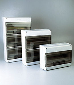 Caja eléctrica de plástico - DOMINO series - SCAME PARRE S.p.A. - IP66 / para rack para distribución eléctrica / preensamblada