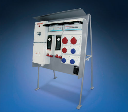 Caja eléctrica para obra - MEGA series - SCAME PARRE S.p.A. - equipada / montaje vertical / de plástico