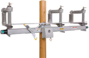 Interruptor seccionador de tensión media - 14.4 - 34.5 kV | Scada-Mate® - S&C Electric Company - aéreo / de exterior