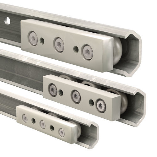 Guía lineal de rodillos - CR series  - PBC Linear - reglable / de precisión / de zinc