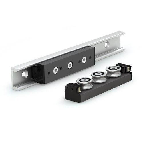 Guía lineal de rodillos - Rail Plus - PBC Linear - 28 mm / 43 mm / de acero