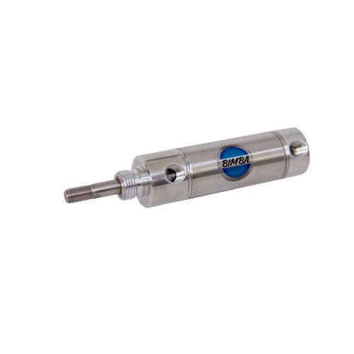 Cilindro neumático - C series - Bimba - con amortiguación ajustable / de dimensiones reducidas