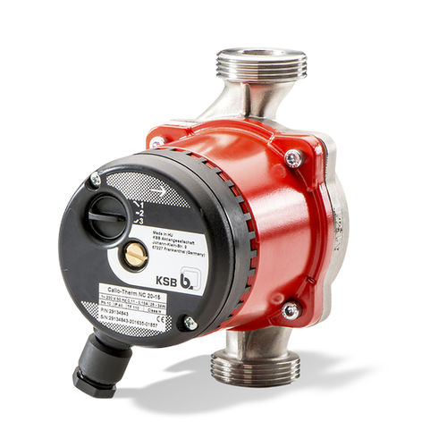 Bomba de rotor - Calio-Therm NC - KSB - para agua caliente / eléctrica / estacionaria