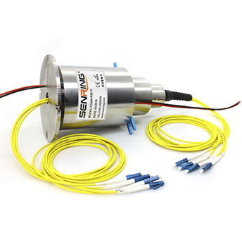Anillo colector eléctrico - FO808 Series - SenRing Electronics. - de fibra óptica / de varias vías / de alta velocidad