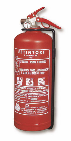 Extintor a base de polvo seco - 2 kg, 13A-70B-C | EPP02011 - Pii Srl - portátil