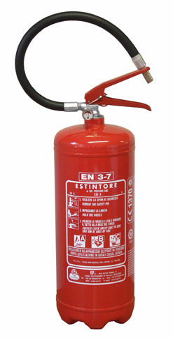 Extintor a base de polvo seco - 6 kg, 23A-233B-C | EPP0607M/EN3 - Pii Srl - portátil