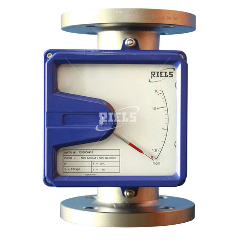 Caudalímetro de área variable - RIV500 - Riels Instruments - volumétrico / para fluidos corrosivos / con brida