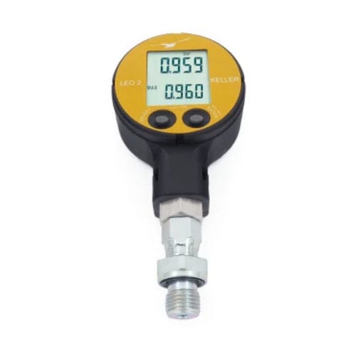 Manómetro absoluto - LEO2 series - Riels Instruments - led / roscado / de acero inoxidable
