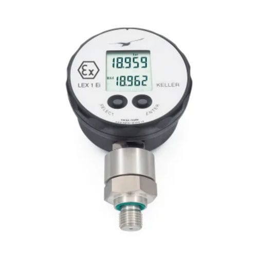 Manómetro absoluto - LEX1 series - Riels Instruments - con pantalla LCD / roscado / electrónico
