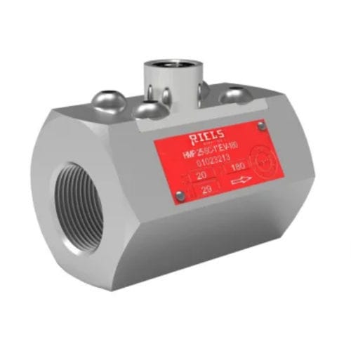 Caudalímetro de turbina - HM-P - Riels Instruments - volumétrico / para líquido / DN15 - 1/2"