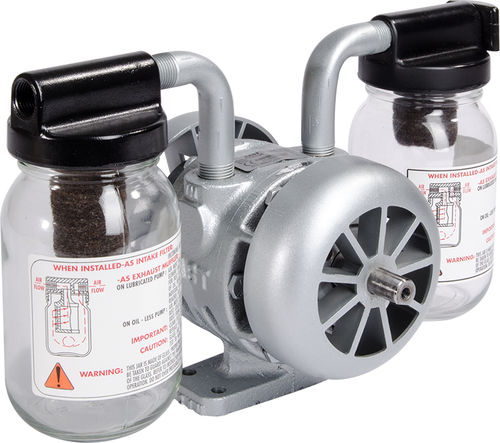 Bomba de vacío de paletas - 0740 series - GAST - lubricada / monoetapa / para laboratorio